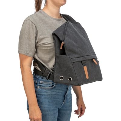 Trixie Be Nordic Hondentas Rugtas Bjorn Zwart 35x20x40 cm