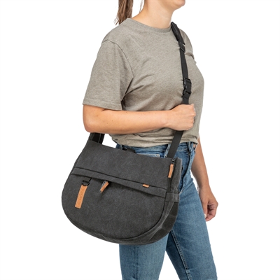 Trixie Be Nordic Hondentas Ingrid Zwart 35x13x25 cm met vakken