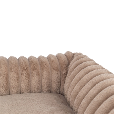 Trixie Hondenmand Lonni Ribfluweel Lichtbruin 100x70 cm — Comfortabele plek voor je hond