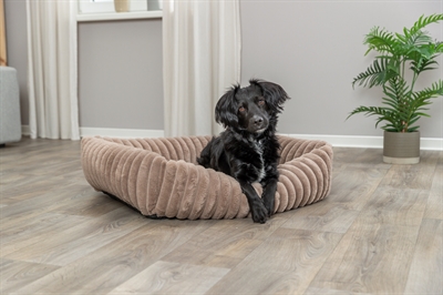 Trixie Hondenmand Lonni Ribfluweel Lichtbruin 100x70 cm — Comfortabele plek voor je hond