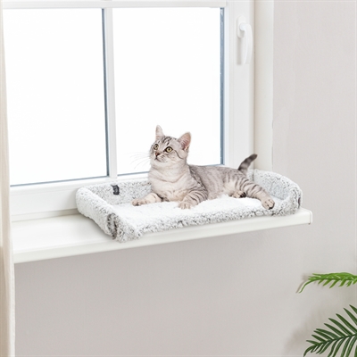 Trixie Ligmat Calida Vensterbank 60x25 cm Wit-Grijs