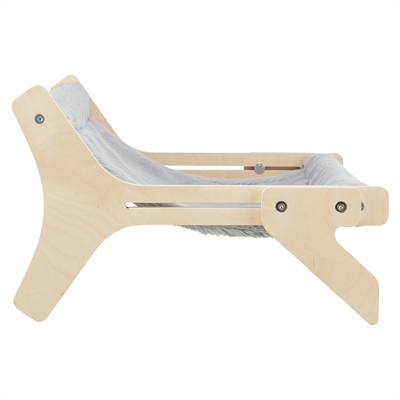 Trixie Hangmat Hout Onbehandeld Grijs 47x24x38 cm