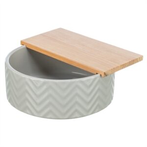 Trixie Zandbad Met Platform Degoes / Hamsters Keramiek / Hout 24x24 CM 25x9 CM