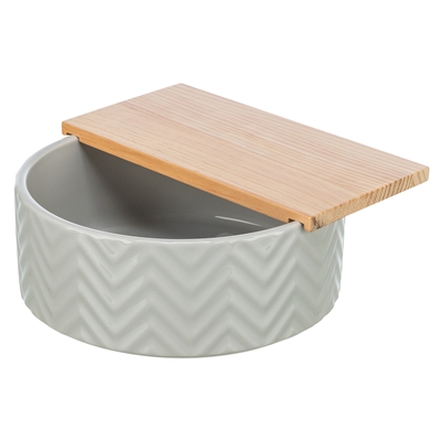 Trixie Zandbad Met Platform Degoes / Hamsters Keramiek / Hout 24x24 CM 25x9 CM