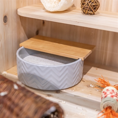 Trixie Zandbad met Platform voor Degoes/Hamsters 24x24 cm
