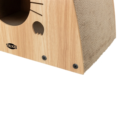 Trixie Krabhuis MDF Lichtbruin 48x28x48 cm met catnip