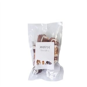 Petstyle Living Geknoopt Bot Multicolor Met Kip 10-11 CM 3 ST