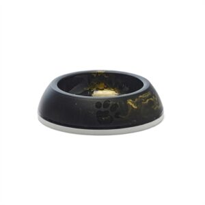 Savic Voerbak Kat Delice Marble Zwart / Goud 10,5x10,5x4 CM 200 ML