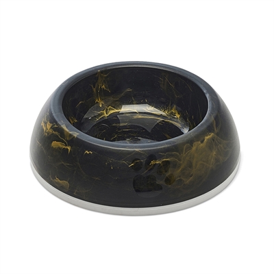 Savic Voerbak Delice 1 Marble Zwart/Goud 300 ML 16,5x16,5x5 CM