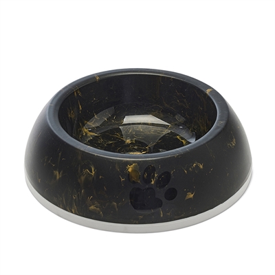 Savic Voerbak Delice 3 Marble Zwart/Goud 1,2L 26x26x8 CM