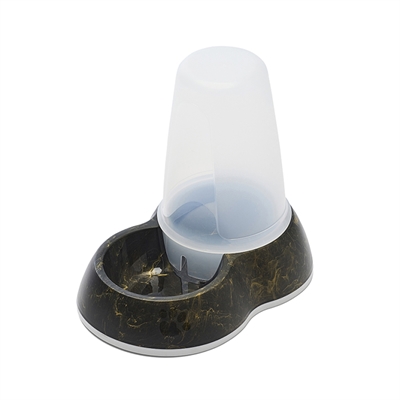 Savic Drinkbak Loop Marble Zwart/Goud 1,5L 26x17,5x23 CM