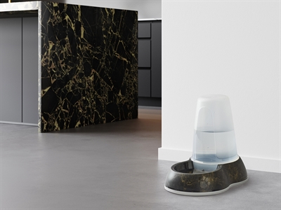 Savic Drinkbak Loop Marble Zwart/Goud 1,5L 26x17,5x23 CM