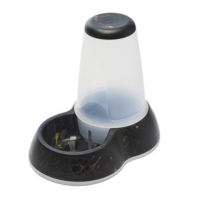 Savic Drinkbak Loop Marble Zwart/Goud 3L 32,5x22x29 CM