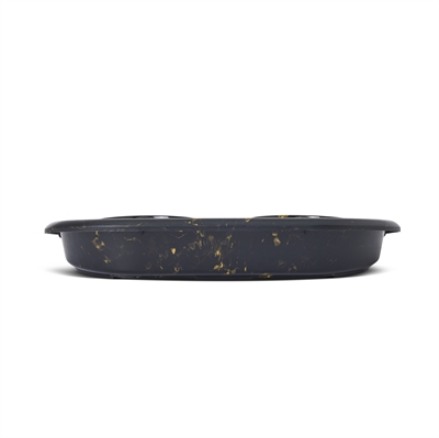 Savic Butler Voer- en Drinkbak Marble Zwart/Goud 45x36x8 CM 2x300 ML