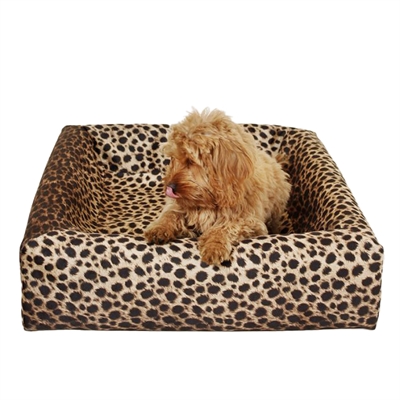 Bia Bed Hoes Luipaard Print Bia-3 70x60x12,5 cm — Comfortabele hoes voor natte honden