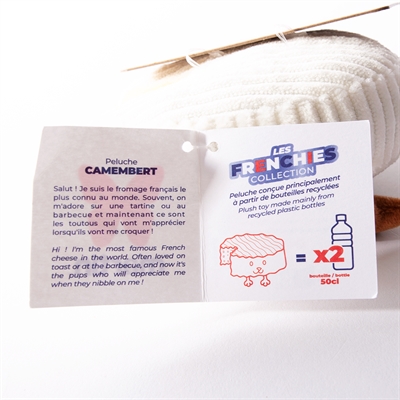 Martin Camembert Pluche Hondenknuffel 16x11x11 cm