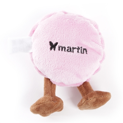 Martin Macaron Pluche Hondenknuffel 17x8x5 cm