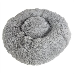 Sazzz Hondenmand Fluffy Lichtgrijs 52x52x13 cm