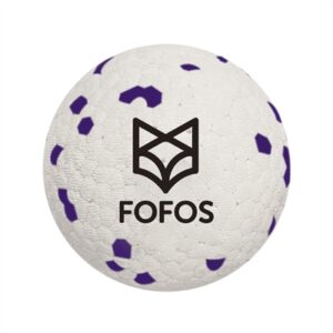 Fofos Super Stuiter Bal Wit / Paars 7x7x7 CM