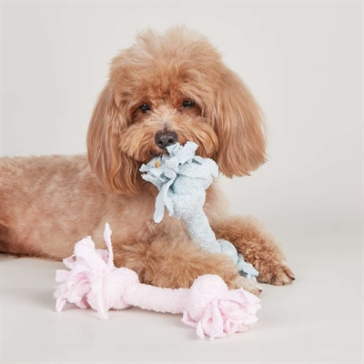 Fofos Terry Puppy Touw met 2 Knopen 22x6x6 cm