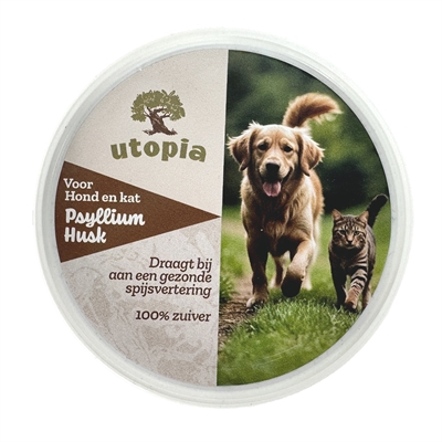 Utopia Psyllium Husk 150 GR - Vlozaadvezels voor honden en katten