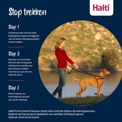 Halti Harnas Front Control Zwart Medium