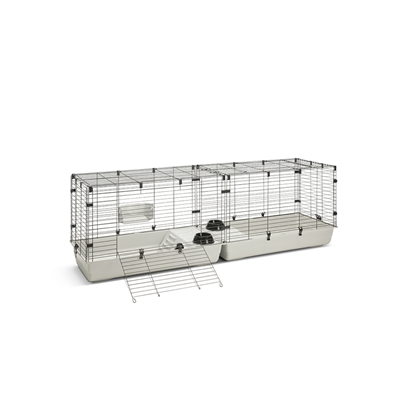 Savic Clubix 200 Knaagdierkooi Zwart/Lichtgrijs 200x50x63,5 cm
