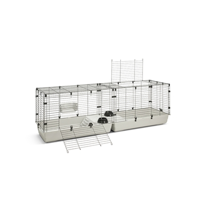 Savic Clubix 200 Knaagdierkooi Zwart/Lichtgrijs 200x50x63,5 cm