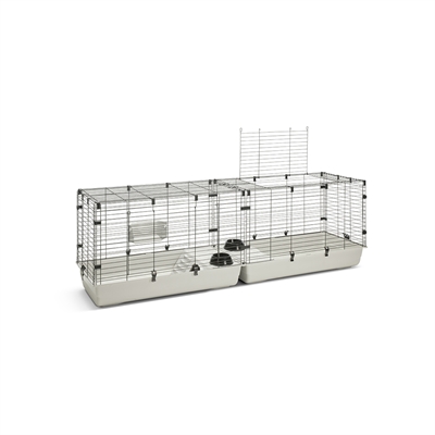 Savic Clubix 200 Knaagdierkooi Zwart/Lichtgrijs 200x50x63,5 cm
