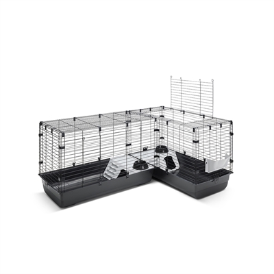 Savic Clubix Corner Knaagdierkooi Zwart 146,5x50x63,5 cm
