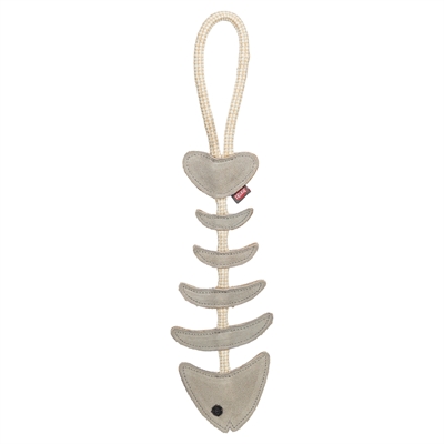 Trixie Visgraat Leer Met Touw 43 CM