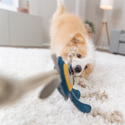 Trixie Monster Leer Met Touw 47 cm voor Honden