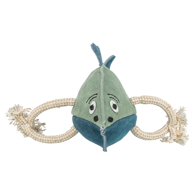 Trixie Hondenspeeltje Vis Leer met Touw 28 cm