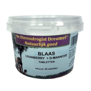 Dierendrogist Blaas / Cranberry / D-mannose Tabletten 60 Tbl