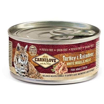 Carnilove Cans Turkey / Reindeer 12x100 GR