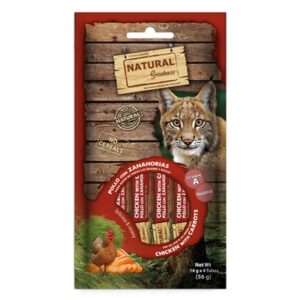 Natural Greatness Kattensnack Kip met Wortel 4x14 GR