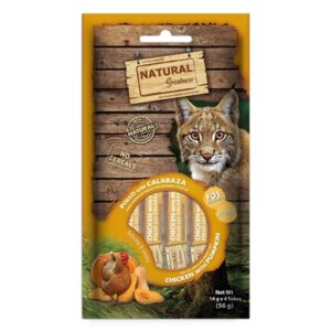 Natural Greatness Kattensnack Kip met Pompoen 4x14 GR