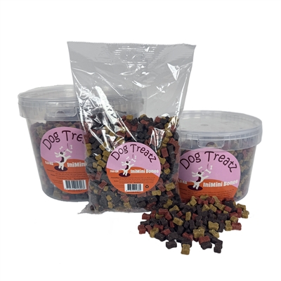 Dog Treatz IniMini Bones 1,5 KG - Zachte beloningssnoepjes