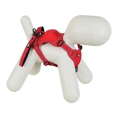 Zolux Easyride Hondentuig Rood XS 26-38 cm met uittrekbare riem