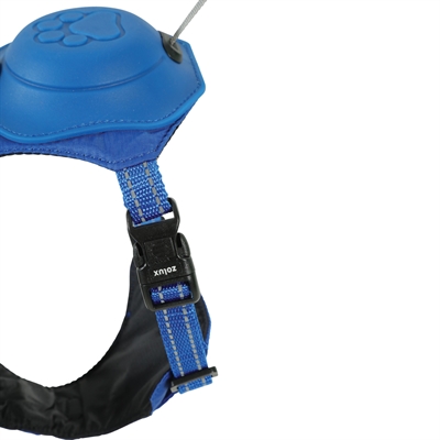 Zolux Easyride Hondentuig Blauw S 33-49 cm met uittrekbare riem