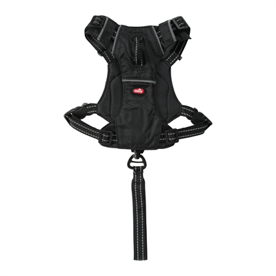 Zolux Easyride Hondentuig Zwart S 33-49 cm met uittrekbare riem