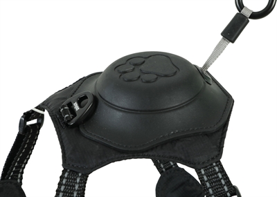 Zolux Easyride Hondentuig Zwart S 33-49 cm met uittrekbare riem