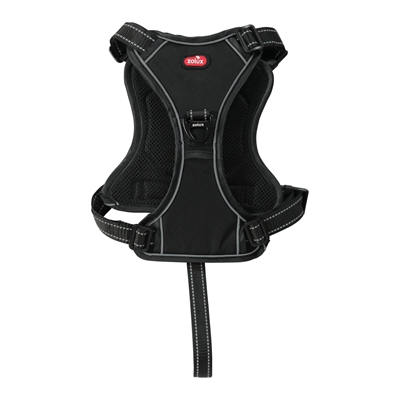 Zolux Easyride Hondentuig Zwart M 41-57 cm met uittrekbare riem