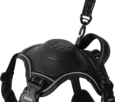 Zolux Easyride Hondentuig Zwart M 41-57 cm met uittrekbare riem