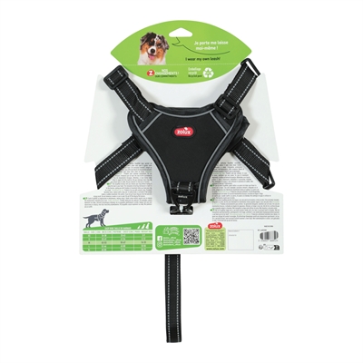 Zolux Easyride Hondentuig Zwart M 41-57 cm met uittrekbare riem