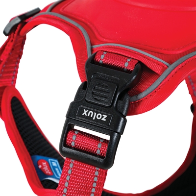 Zolux Easyride Hondentuig Rood M 41-57 cm met uittrekbare riem