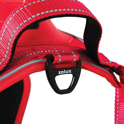 Zolux Easyride Hondentuig Rood M 41-57 cm met uittrekbare riem