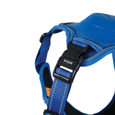 Zolux Easyride Hondentuig Blauw L 46-64 cm met uittrekbare riem