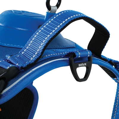 Zolux Easyride Hondentuig Blauw L 46-64 cm met uittrekbare riem
