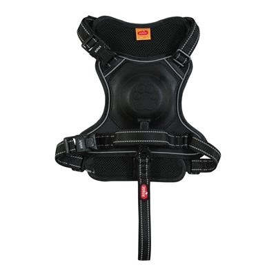 Zolux Easyride Hondentuig Zwart L 46-64 cm met uittrekbare riem
